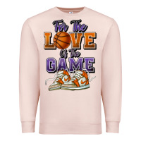 Pale Pink for the love of the game basketball Premium Sweatshirt - HowdyJamesFarm