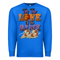 True Royal for the love of the game basketball Premium Sweatshirt - HowdyJamesFarm