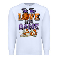 White for the love of the game basketball Premium Sweatshirt - HowdyJamesFarm