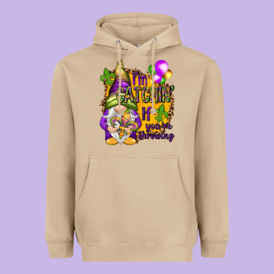 I'm Catching If You're Throwing Heavyweight Hoodie Designed By Howdyjamesfarm