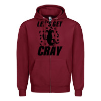 Burgundy Let's Get Crazy Zipper Hoodie - Bettercallsaul
