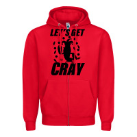 Red Let's Get Crazy Zipper Hoodie - Bettercallsaul