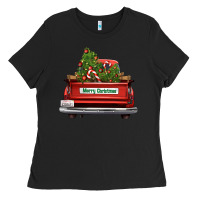 Christmas Trees Truck Ladies Tee | Teevron