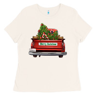 Bone Christmas trees truck Ladies Tee - FaDigitalArtStudio