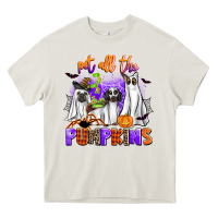 Cream pet all the pupkins Heavy Core Tee - AdoDesignShop