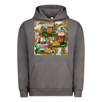 Pigment Tornado cow coffee cups and farm with leopard seamless pattern bbs Urban Hoodie - BundleAndBundleShop