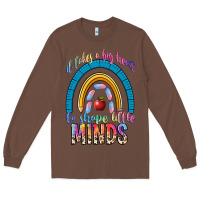 Chestnut it takes a big heart to shape little Long Sleeve Tee - NancyCooperArtShop