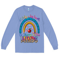 Colony Blue it takes a big heart to shape little Long Sleeve Tee - NancyCooperArtShop