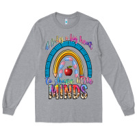 Heather Grey it takes a big heart to shape little Long Sleeve Tee - NancyCooperArtShop