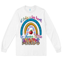 White it takes a big heart to shape little Long Sleeve Tee - NancyCooperArtShop