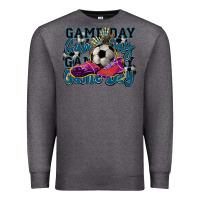 Charcoal Heather Game day soccer Premium Sweatshirt - HowdyJamesFarm
