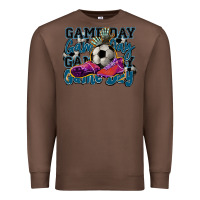 Chestnut Game day soccer Premium Sweatshirt - HowdyJamesFarm