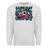 Dove Grey Game day soccer Premium Sweatshirt - HowdyJamesFarm