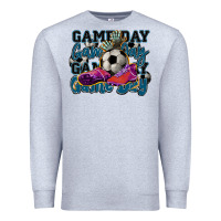 Heather Grey Game day soccer Premium Sweatshirt - HowdyJamesFarm