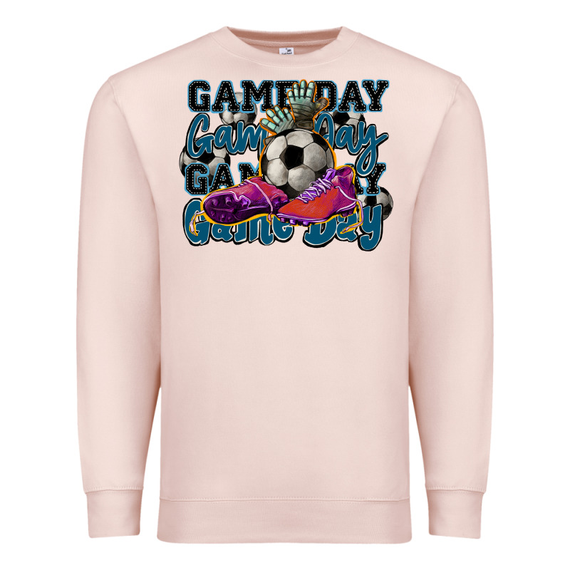 Game Day Soccer Premium Sweatshirt by HowdyJamesFarm | Teevron