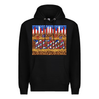 Black 'merica Premium Hoodie - TumblerDesignByShophia