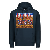 Navy 'merica Premium Hoodie - TumblerDesignByShophia