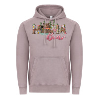 Vintage Zinc Mama bear with daisy Vintage Hoodie - RanaPortraitStore
