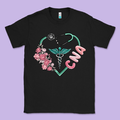 Cna Heart Classic Tee Designed By Maliassmallbusiness