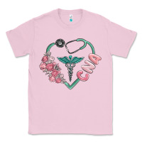 Bubblegum Pink cna heart Classic Tee - MaliasSmallBusiness