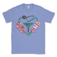 Colony Blue cna heart Classic Tee - MaliasSmallBusiness