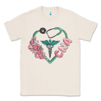 Natural cna heart Classic Tee - MaliasSmallBusiness