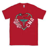 Red cna heart Classic Tee - MaliasSmallBusiness