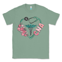 Sage cna heart Classic Tee - MaliasSmallBusiness