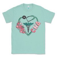 Seafoam cna heart Classic Tee - MaliasSmallBusiness