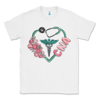 White cna heart Classic Tee - MaliasSmallBusiness