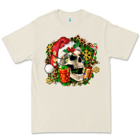 Bone christmas skull and gift Premium Tee - AdoDesignShop