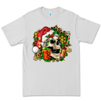 Dove Grey christmas skull and gift Premium Tee - AdoDesignShop