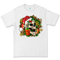 White christmas skull and gift Premium Tee - AdoDesignShop