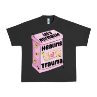 Pigment Black let's normalize healing trauma Urban Heavy Tee - MaliasSmallBusiness