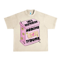 Sandshell let's normalize healing trauma Urban Heavy Tee - MaliasSmallBusiness