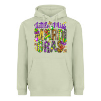Matcha Little miss Mardi Gras Heavyweight Hoodie - HowdyJamesFarm