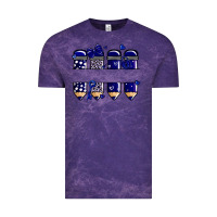 Cloud Purple valentine's day school pencils navy blue Vintage Tee - MaliasSmallBusiness