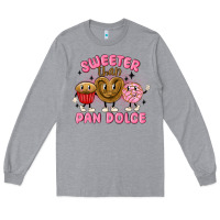 Heather Grey sweeter than pan dolce Long Sleeve Tee - MaliasSmallBusiness