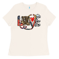 Bone america nurse Ladies Tee - CowhideDigitalArt