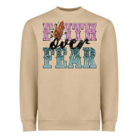 Mushroom faith over fear Heavyweight Sweatshirt - NancyCooperArtShop