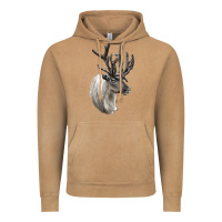 Vintage Camel Reindeer Buck Deer Head Vintage Hoodie - LillyAllenDesigns