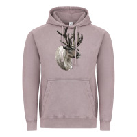 Vintage Zinc Reindeer Buck Deer Head Vintage Hoodie - LillyAllenDesigns