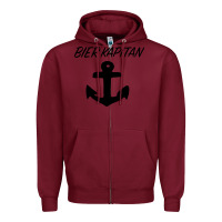 Burgundy Bier Kapitan Zipper Hoodie - Bettercallsaul