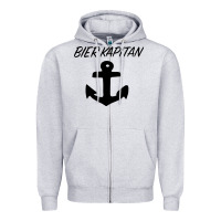 Heather Grey Bier Kapitan Zipper Hoodie - Bettercallsaul