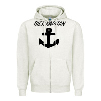 Oatmeal Heather Bier Kapitan Zipper Hoodie - Bettercallsaul