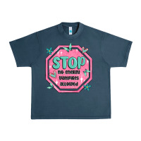 Midnight Navy stop no energy vampires allowed Urban Heavy Tee - MaliasSmallBusiness