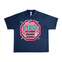 Navy stop no energy vampires allowed Urban Heavy Tee - MaliasSmallBusiness
