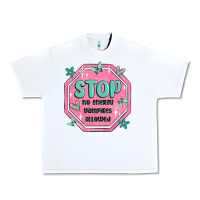 White stop no energy vampires allowed Urban Heavy Tee - MaliasSmallBusiness