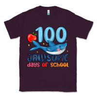 Plum 100 jawsome days of school Classic Tee - MaliasSmallBusiness