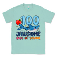 Seafoam 100 jawsome days of school Classic Tee - MaliasSmallBusiness